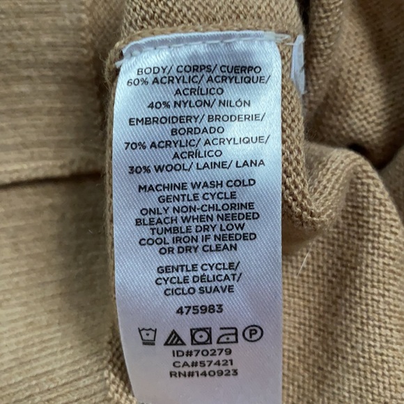 Loft L’Automme Crew Neck Sweater 💗 Camel & Pink - Picture 12 of 15